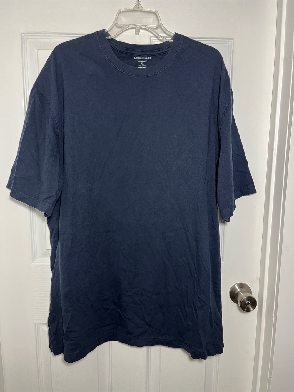Duluth Trading Co Navy Short Sleeve Crew Tee Tall